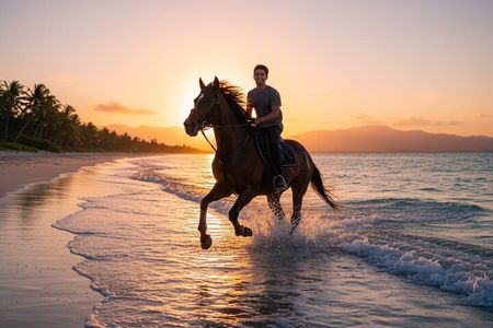 Horseback Riding Adventure in Puerto Plata River: Beach, Rivers