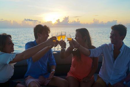 Toa boat Bora Bora Private Sunset On Entertainer Bar Boat