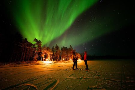 Ranua Northern Lights hunting with local guide