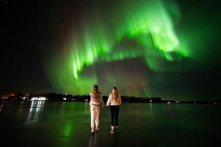 Northern Lights Hunting Expedition in Ranua, Lapland