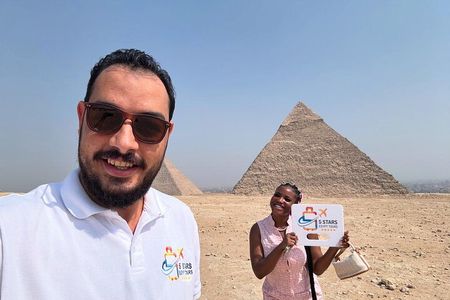 Half Day Tour Giza Pyramids and Great Sphinx with privet Guide 