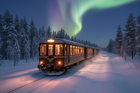 Rovaniemi Insider Aurora Train at Night