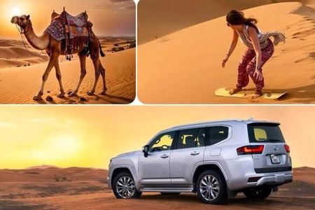 Qatar Shared Desert Safari with Sandboarding and Camel Ride