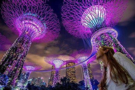 Singapore Guided Night Tour with 2 Light Shows & River Cruise