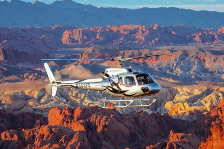 Grand Canyon Helicopter Flight with Sunset Valley of Fire Landing