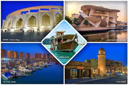 Doha City Tour with Traditional Dhow Cruise Tour(Private/Sharing)