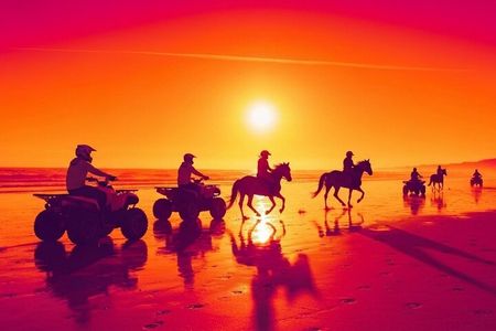 Agadir & Taghazout : Quad Bike & Horse Ride On The Beach