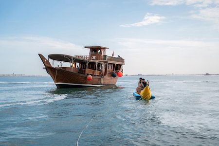 Dinner Cruise in Doha Marina, Skyline, Pearl Qatar & Lusail View