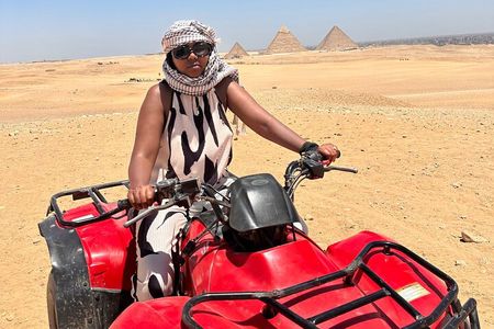 Giza Pyramids, Sphinx with ATV Quads, Shopping & Camels
