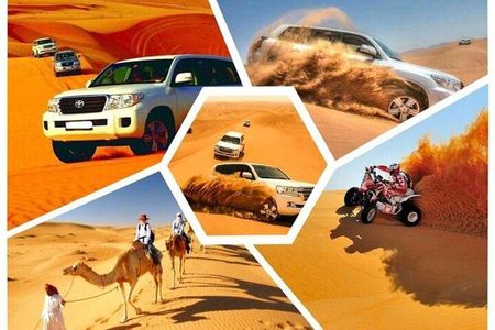 Doha : Quad Bike Desert Safari With Sandboarding & camel ride