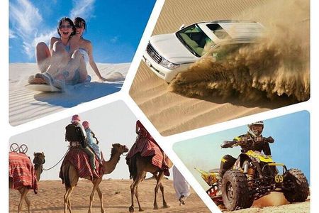 Doha: Inland Sea Desert Safari with Camel Ride & Dune Bashing 