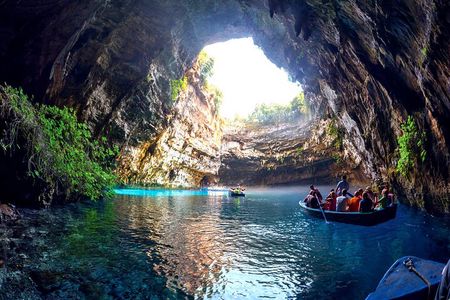 Drogarati Cave, Melissani Lake & Myrtos Beach with Local Delights
