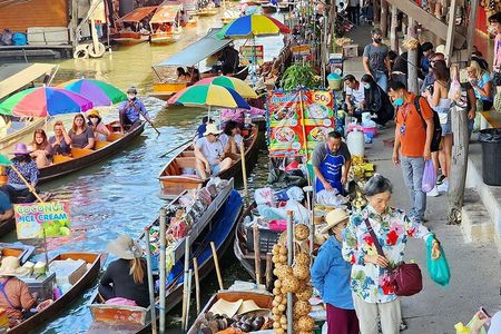 Bangkok 2 Iconic Markets and Grand Palace Day Tour