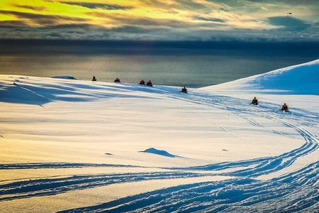 Snowmobiling on Eyjafjallajökull