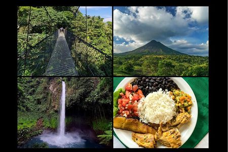 Combined Tour all day Bridges + Volcano + Lunch + Waterfall