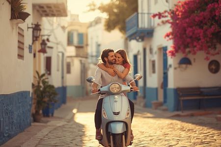 Tour DE the island DE Djerba EN electric scooter