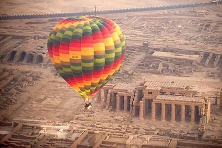 Hot air balloon ride over the Luxor