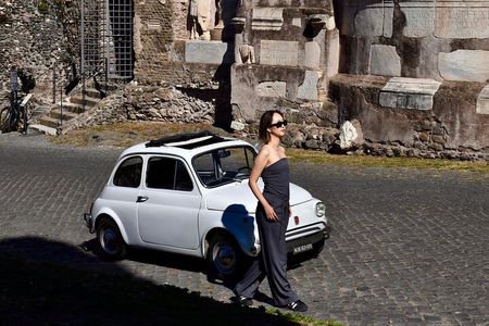 Fiat 500 Photos at Appian Way, Catacombs&Aqueducts, with a local