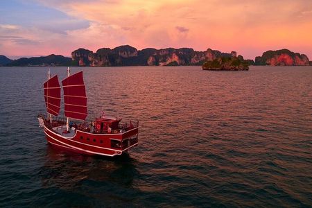 Krabi Sea Excursion & Romantic Sunset Cruise with BBQ Dinner