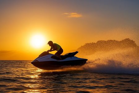 Doha Self Ride Jet Ski Experience with pickup and drop off