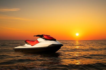 Doha Jet Ski to Skyline with View of Katara and Pearl Qatar