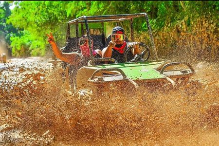 Half-day off-road buggy tour to the cenote and Macau beach