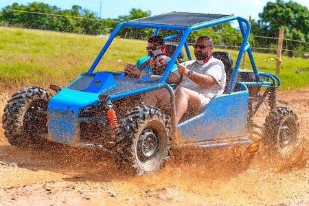 Half-day off-road buggy tour to the cenote and Macau beach
