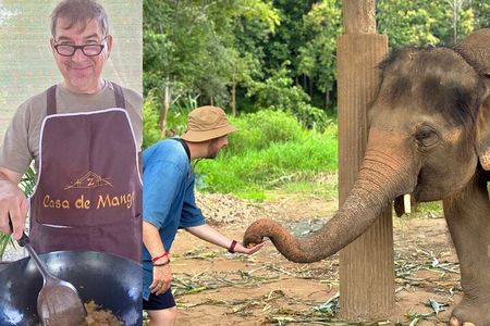 Thai Cooking Class and Elephant Sanctuary: From Market to Forest