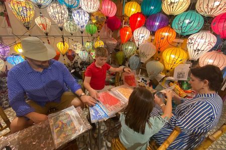 Lantern Making Class, Center Market and Private River Boat Tour