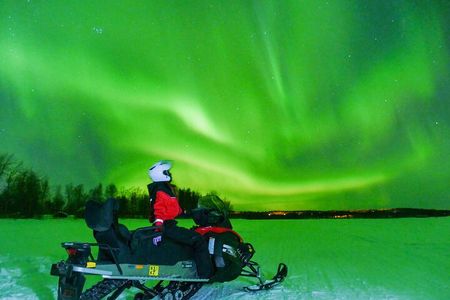Searching Aurora with Snowmobile