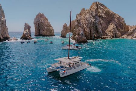 Los Cabos Private Catamaran Cruise with Snorkeling & Open Bar
