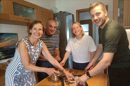 Premium Cooking Class in Bari: Pasta & Tiramisu, free wine bottle