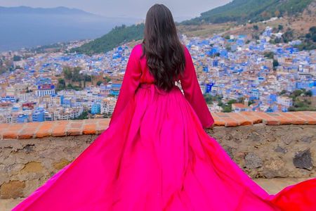Flying Dress photoshoot in Chefchaouen 