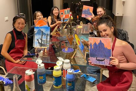 Paint and Wine Night in a Hidden Venetian Atelier