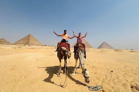 Private tour Giza Pyramids & Grand Egyptian Museum & Lunch &Camel