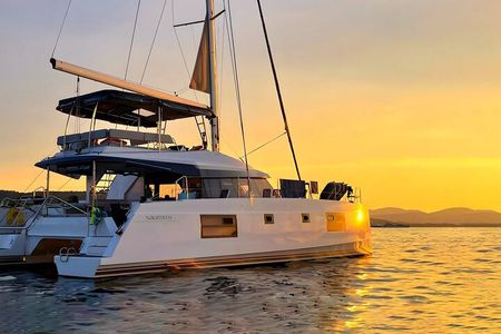 Catamaran luxury Balos and Gramvousa with lunch and transfer