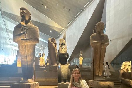 Chep Grand Egyptian Museum & Sunset Camel Ride at the Pyramids