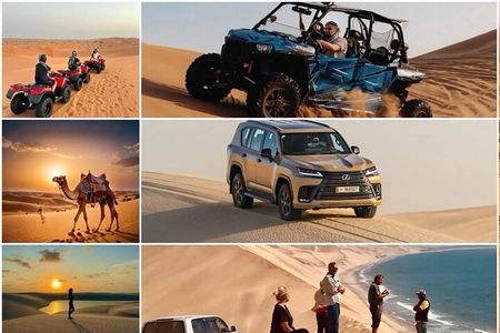 Doha: Desert Safari With Quad bike ,Camel Ride And Sand Boarding 