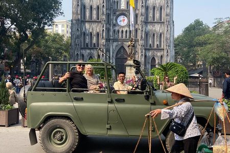 Hanoi Jeep Tour: History, Culture, Sight & Train St. by Army Jeep