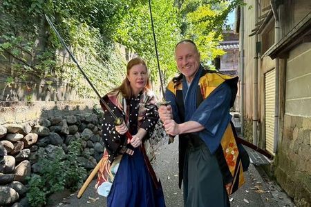 Samurai Swordsmanship Lesson at a rented temple