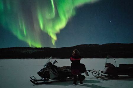 Ivalo: Wilderness Adventure by Snowmobile Sleigh