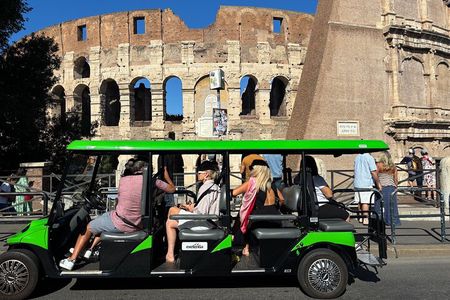 Golf Cart Tour in Rome with Traditional Gelato Degustation