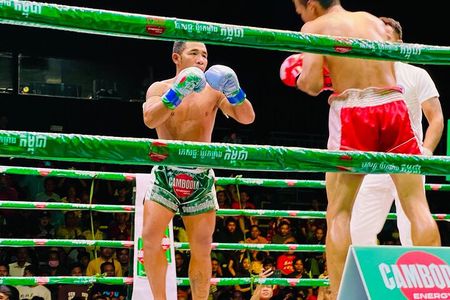Phnom Penh Live Kun Khmer Boxing Show VIP Seats with Beer Tuktuk