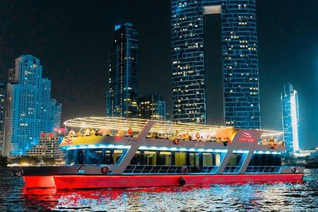 Dubai Marina Dinner Cruise with Live Music & Open Bar