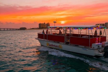 Destin Harbor Sunset, Dolphin and Holiday Lights Cruise