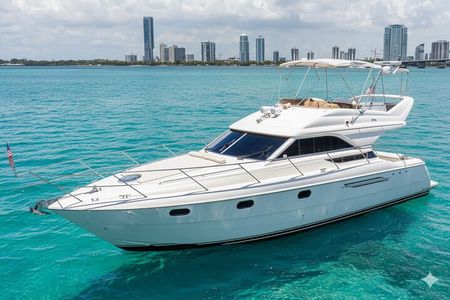 55ft + FREE Hour Miami Yacht Rental 3 to 6 Hours 13 People