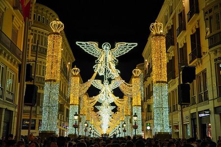 Málaga Christmas Lights Night Tour by Electric Car