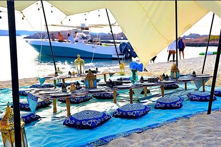 Private Full Day Dimaniyat Island Experience with Beach Barbecue