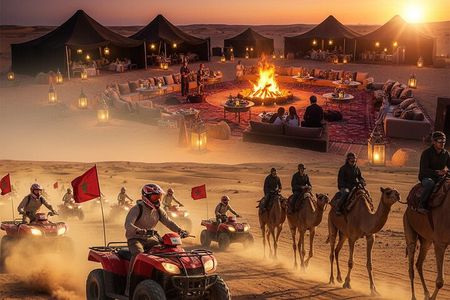 Dinner Show in Agafay Desert with Quad Bike & Camels