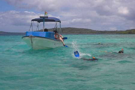 Vanuatu Moso Island Day Trip with BBQ and Blue Cave Snorkeling